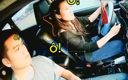 Thầy giáo dạy lái xe cạn lời với cô gái nhầm xi nhan với gạt mưa