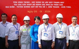 Lắp đặt 8 thang máy tại 7 cầu vượt bộ hành tuyến metro số 1