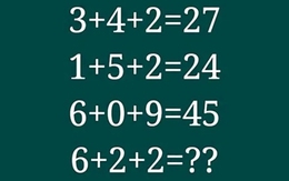 Người thông minh có giải được câu đố toán học này trong 10 giây?