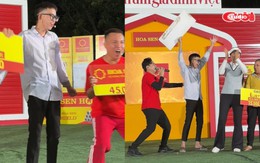 Cậu bé ăn mừng kiểu CR7 khi rút được tấm bảng có giá trị cao