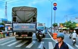 Xử phạt tài xế xe tải 19 triệu đồng vì chạy ngược chiều trên đường Trần Văn Giàu