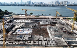 Cảnh tất bật bên trong công trường Nhà hát Opera hơn 12.000 tỉ ven hồ Tây