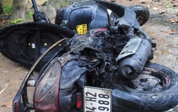 Xe Attila cháy dọc đường