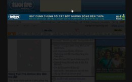 Tuổi Trẻ Online "tắt giao diện" hưởng ứng Giờ Trái đất