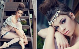 Tươi mát búi tóc đỉnh đầu ngày hè